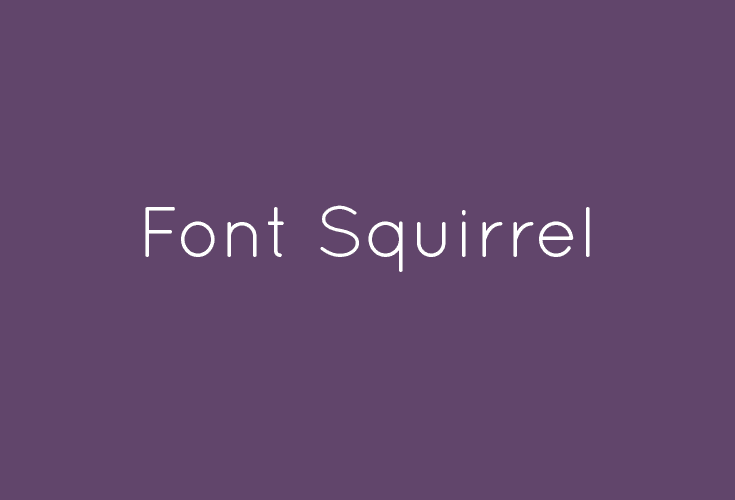 find my font squirrel