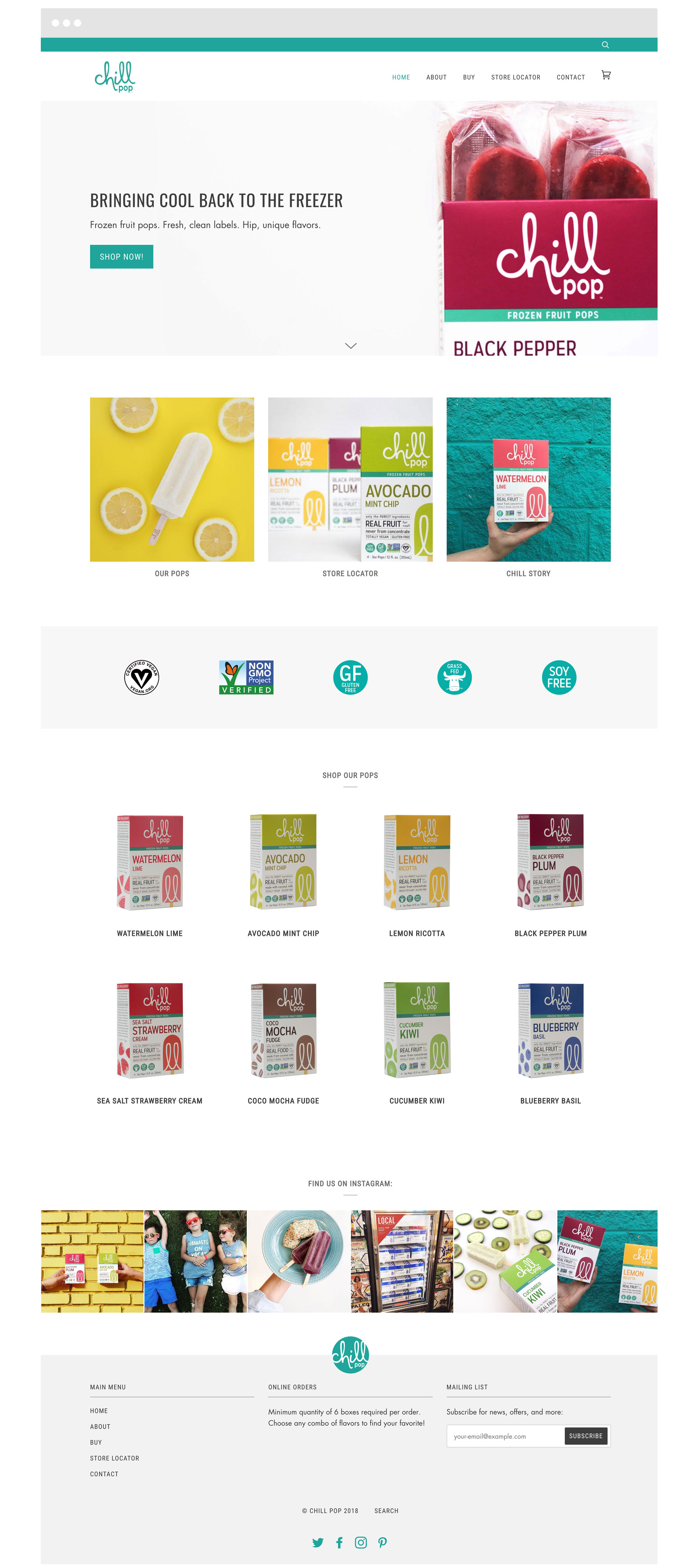 Chill Pop Shop Cleveland Shopify Web Design